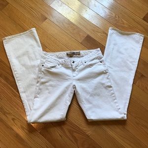 Paige Laurel Canyon White Flare Jeans Size 28